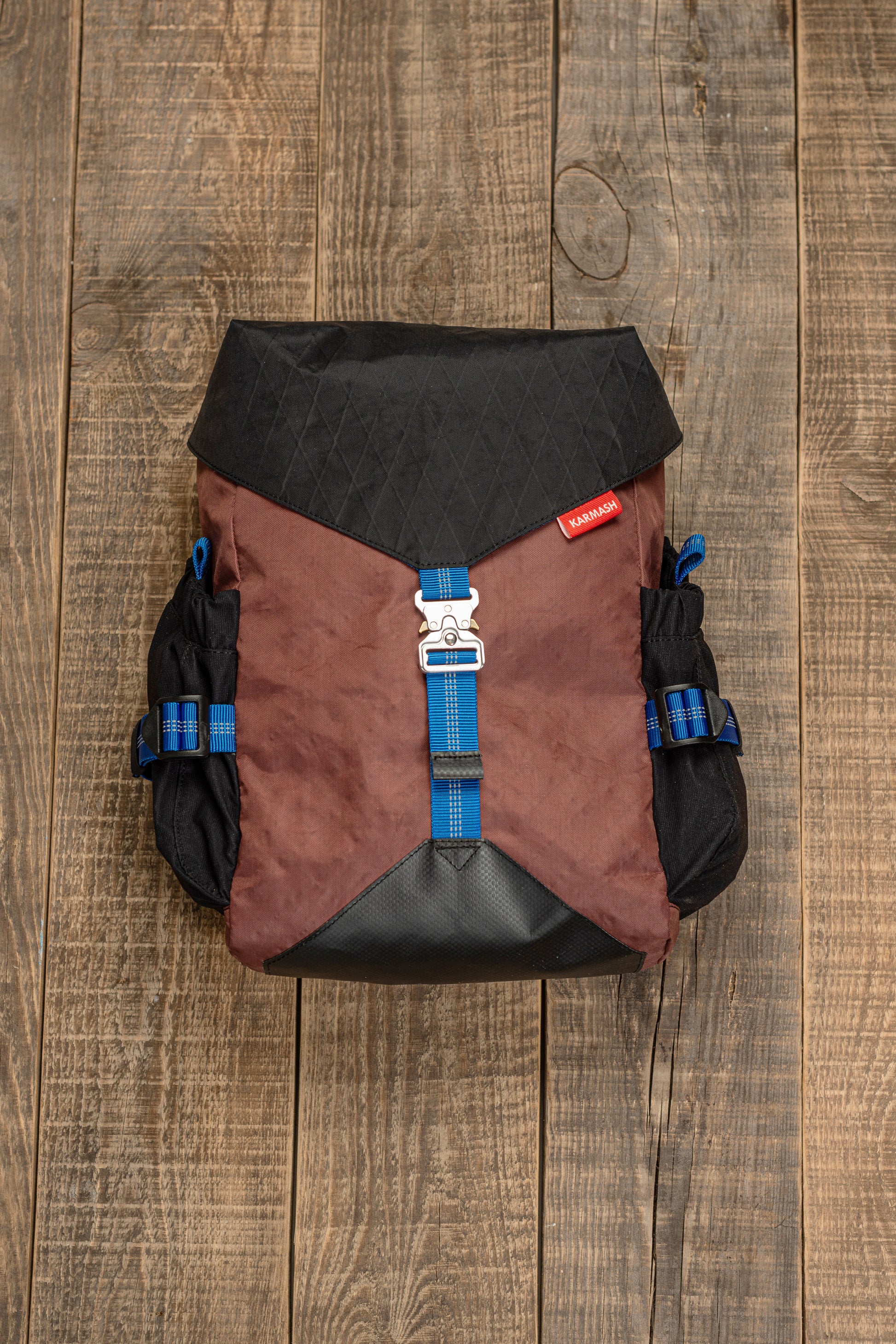 Bic Pannier – Black X-Pac & Red Barn Ecopack Rear Bag with Molle System