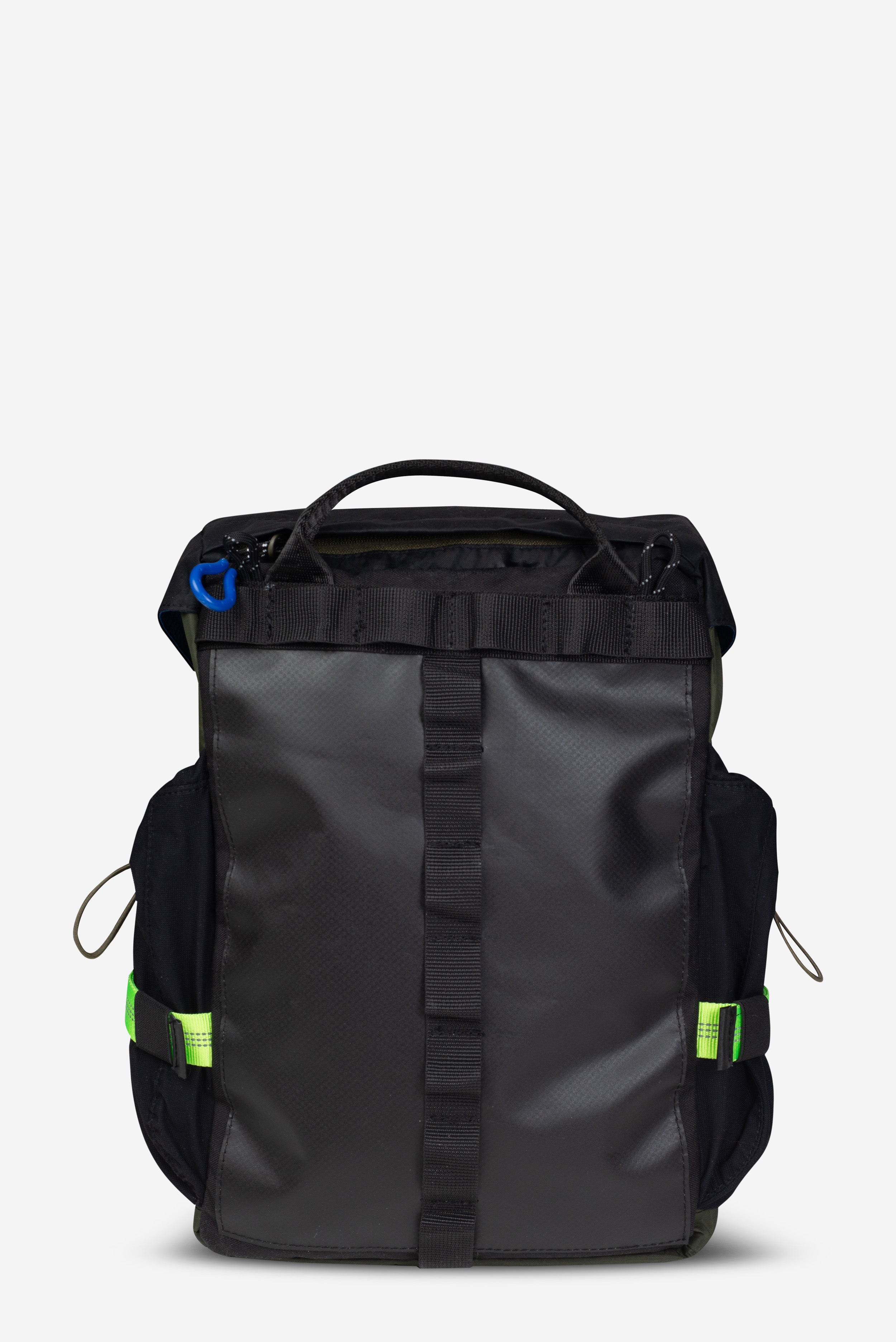 Handmade X-Pac Bicycle Pannier — Olive & Black | Waterproof Bike Bag for Daily Commutes and City Rides