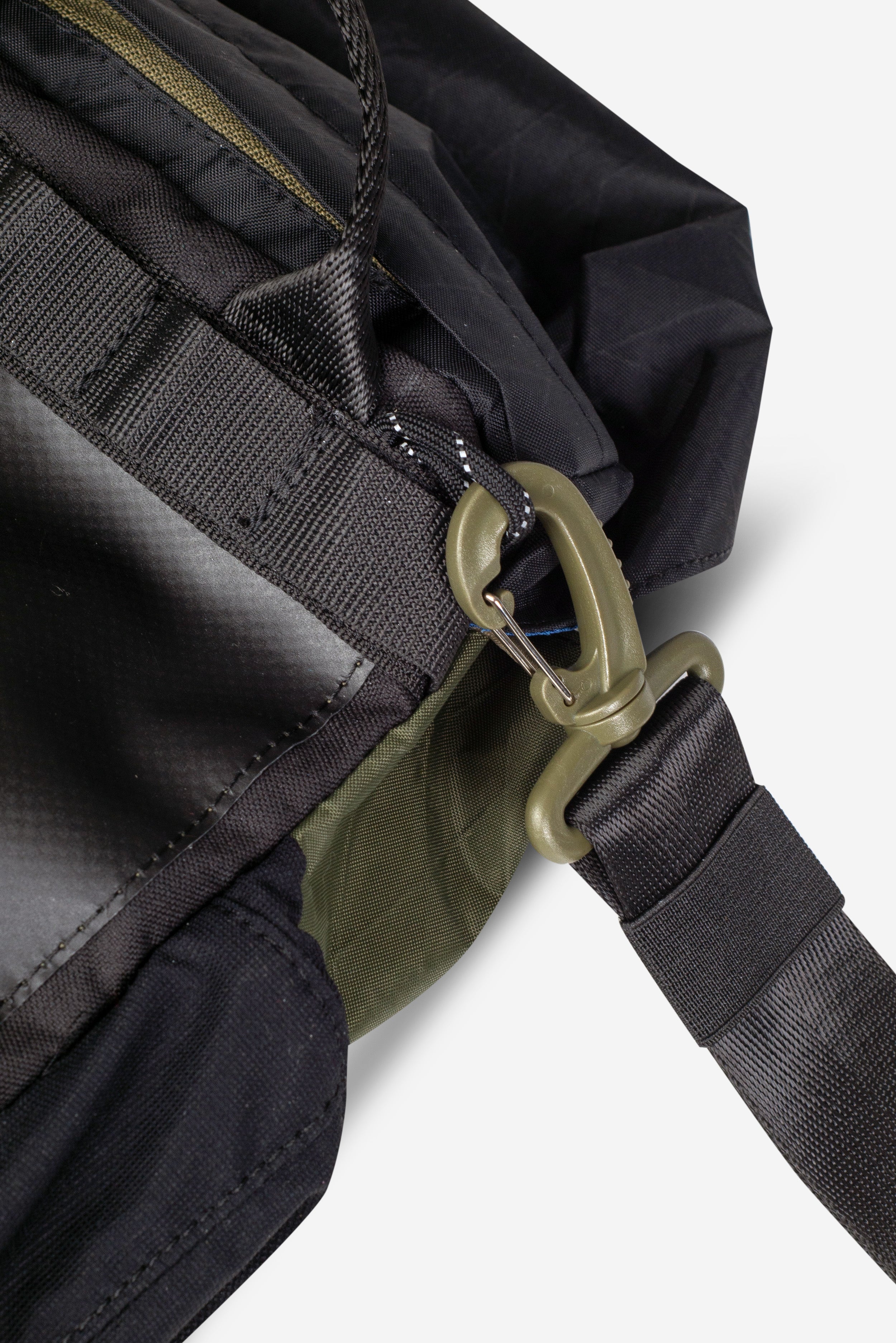 Handmade X-Pac Bicycle Pannier — Olive & Black | Waterproof Bike Bag for Daily Commutes and City Rides