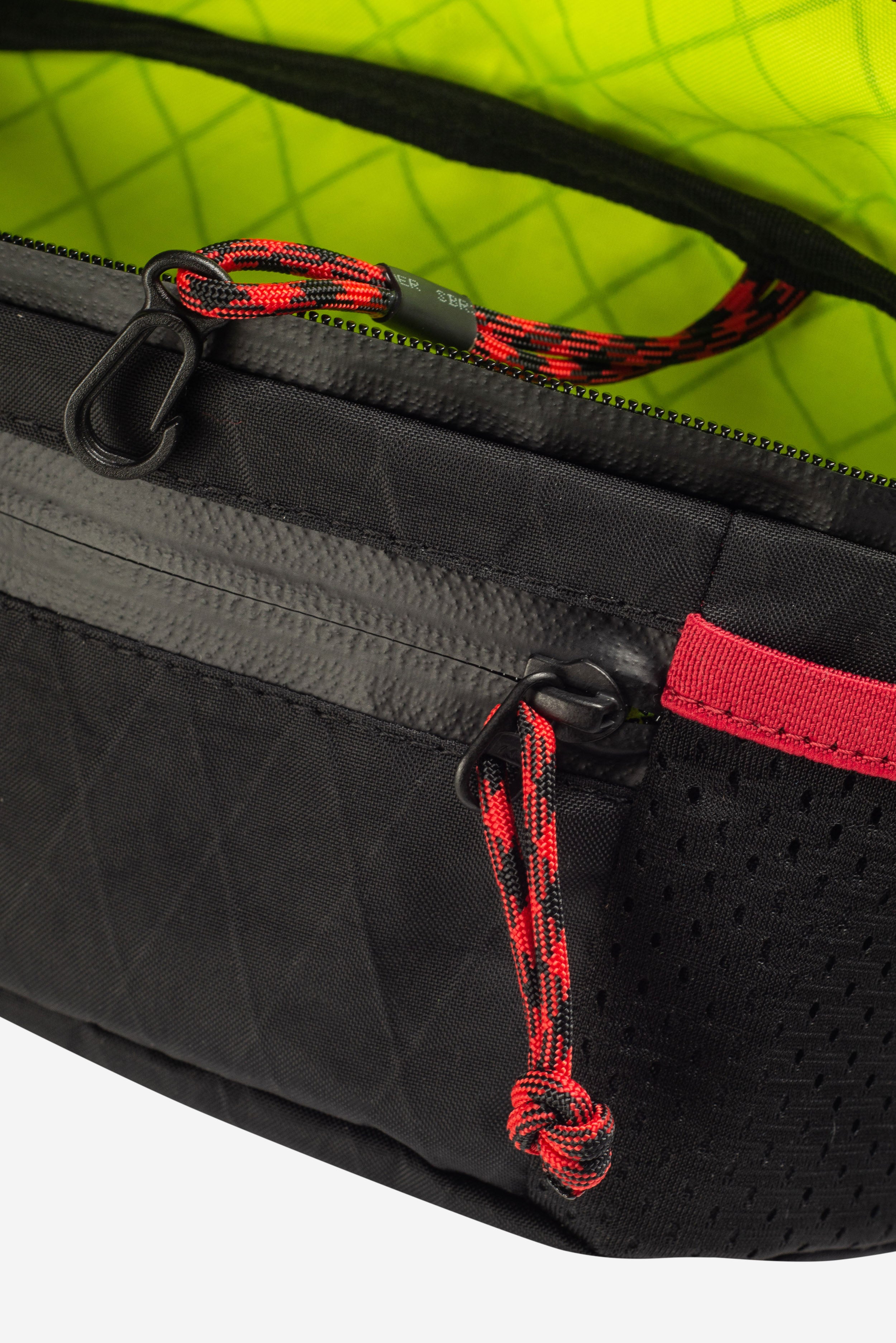 Waist bag. Karmash CWB M Black/Lemon