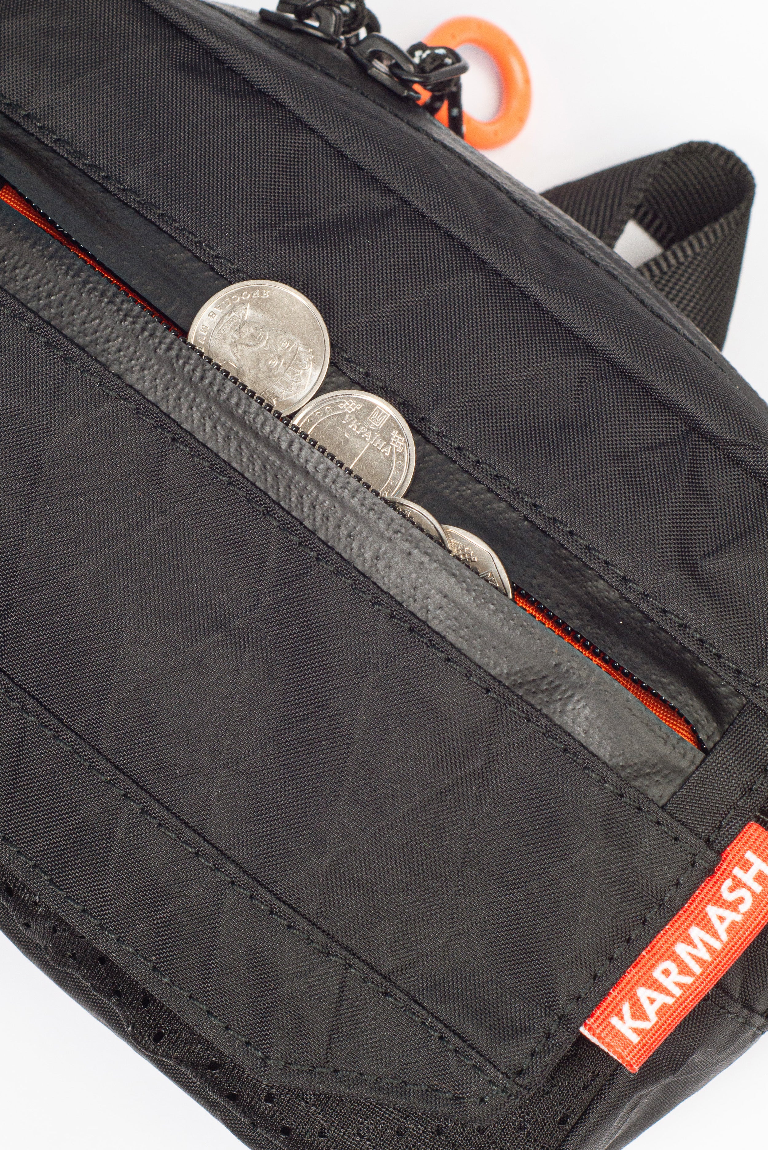 Karmash city mini bag. Handmade Waist Bag – Durable and Waterproof Ecopak Сrossbody Pack. Size: 18x12x5 cm.