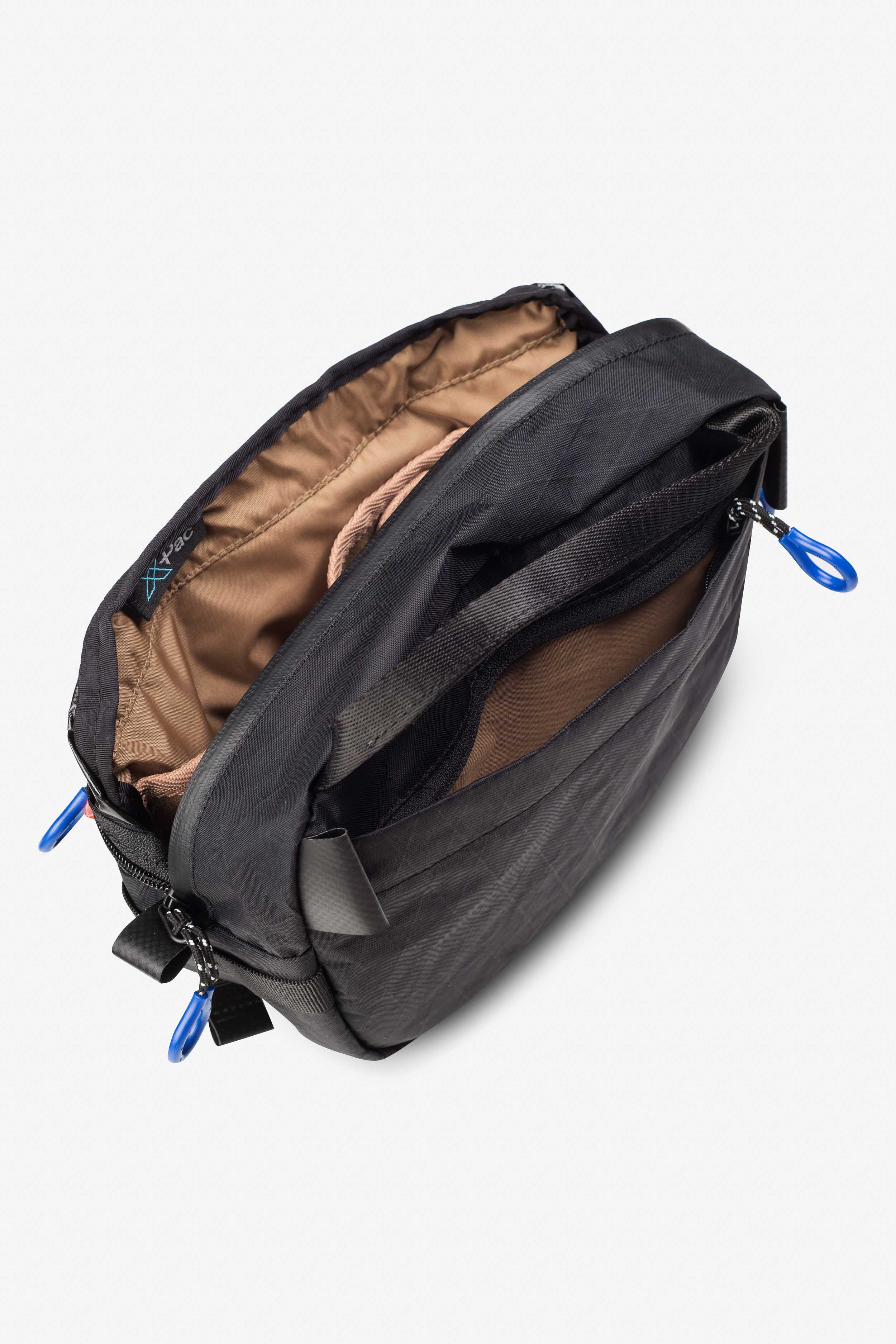 Big Flat Camera Bag – Compact Crossbody Camera Bag | Handmade X-Pac Shoulder Bag with Detachable Strap