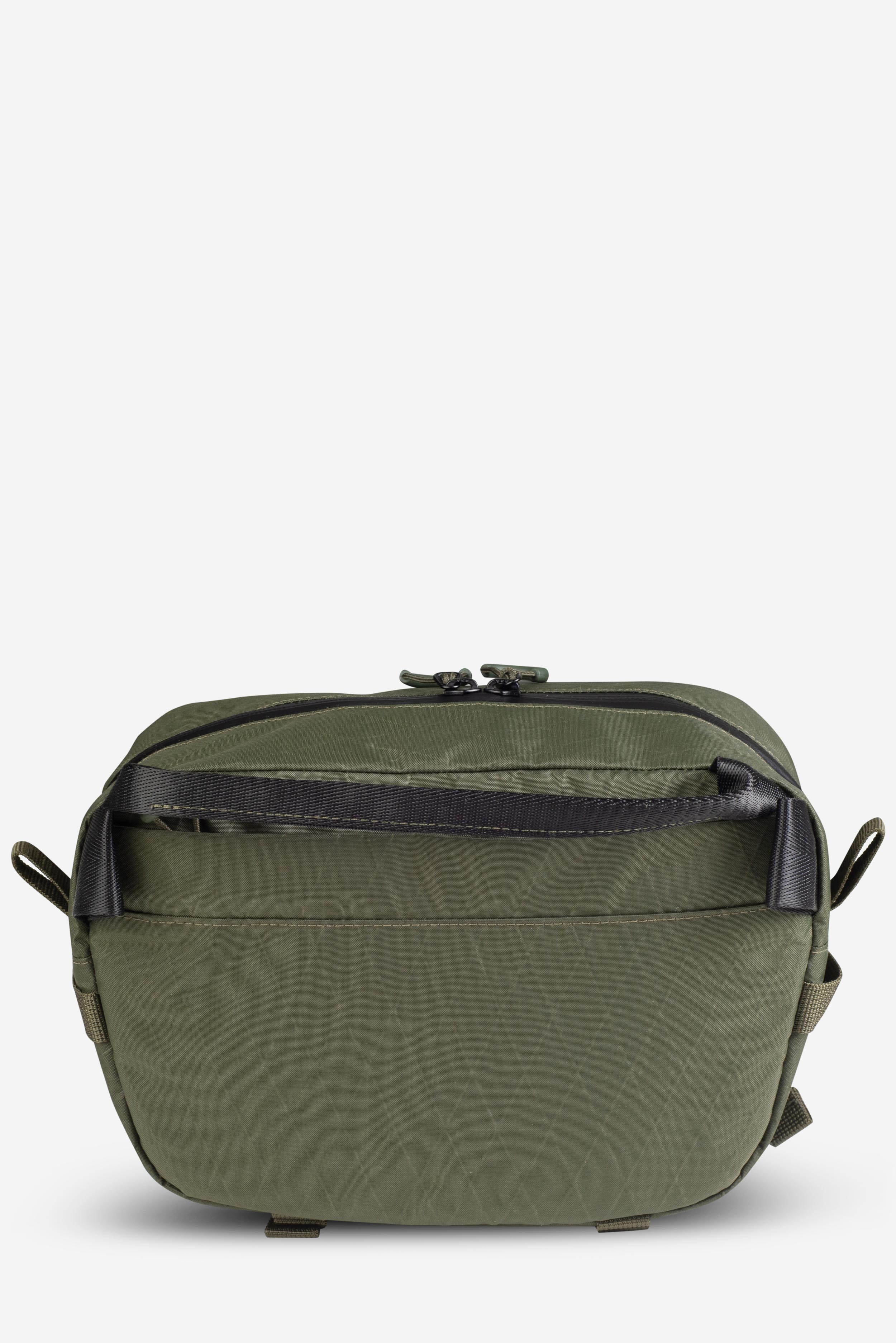 Big Flat Camera Bag – Compact Crossbody Camera Bag | Handmade X-Pac Shoulder Bag with Detachable Strap