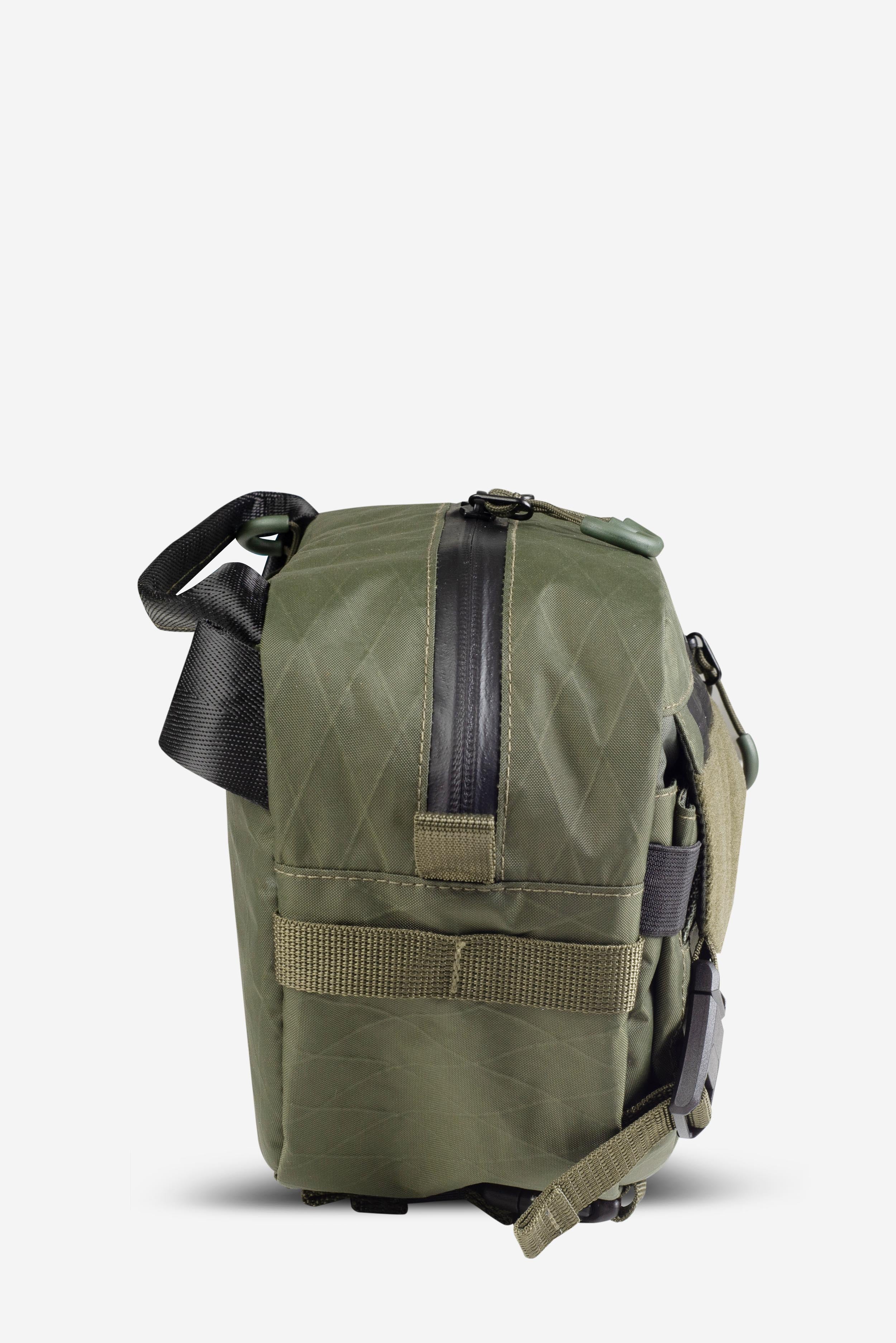 Big Flat Camera Bag – Compact Crossbody Camera Bag | Handmade X-Pac Shoulder Bag with Detachable Strap