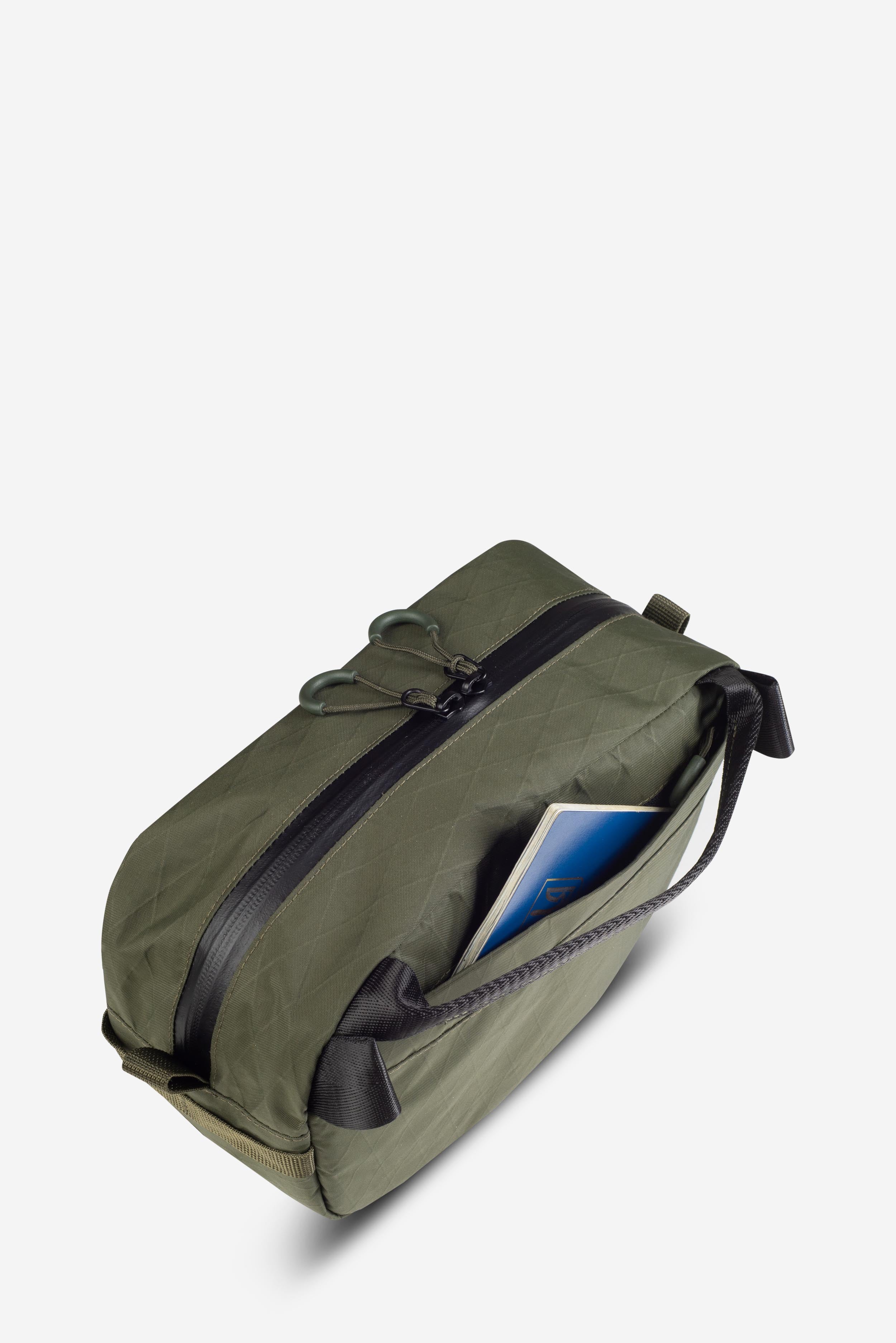 Big Flat Camera Bag – Compact Crossbody Camera Bag | Handmade X-Pac Shoulder Bag with Detachable Strap