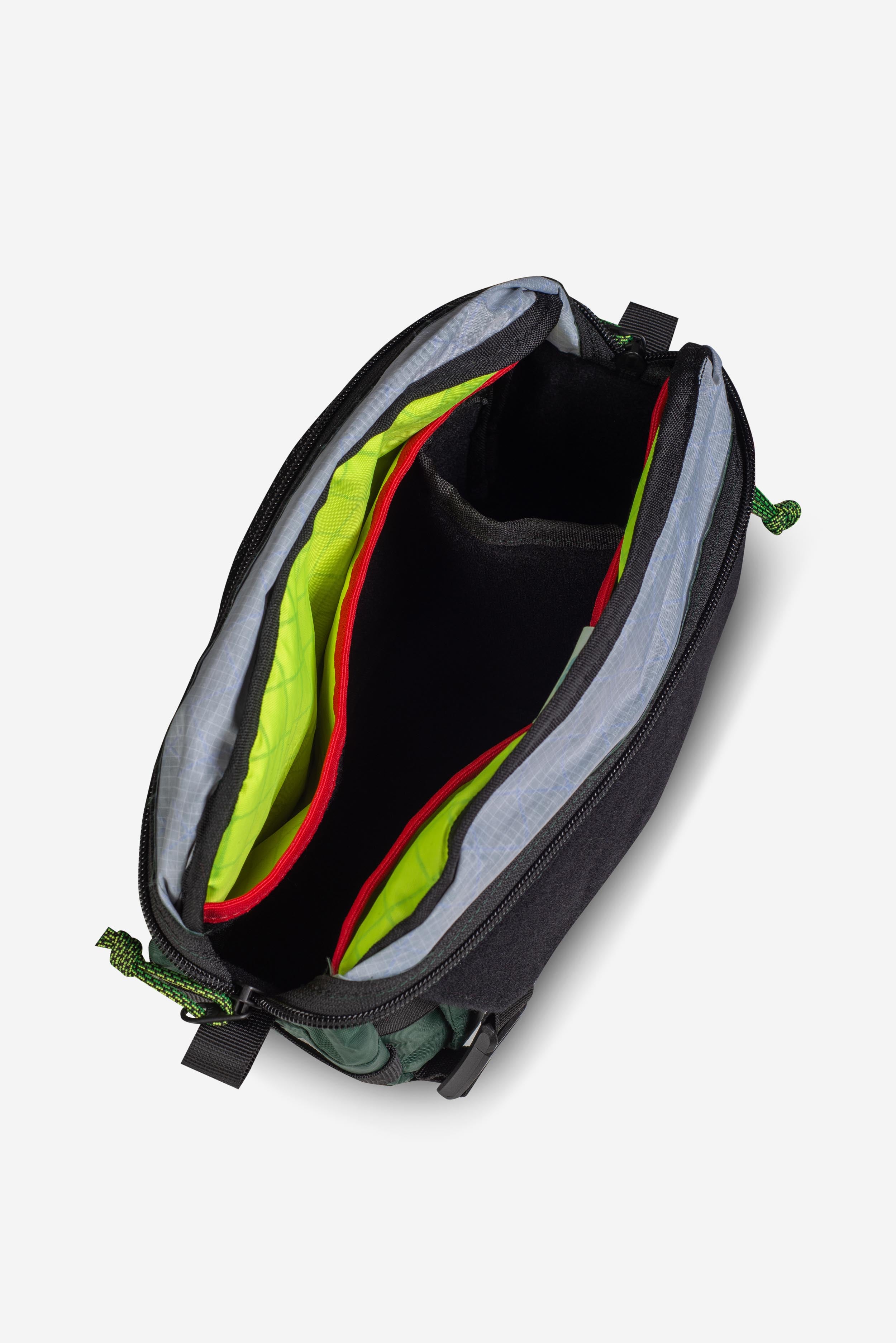 Big Flat Camera Bag – Compact Crossbody Camera Bag | Handmade X-Pac Shoulder Bag with Detachable Strap