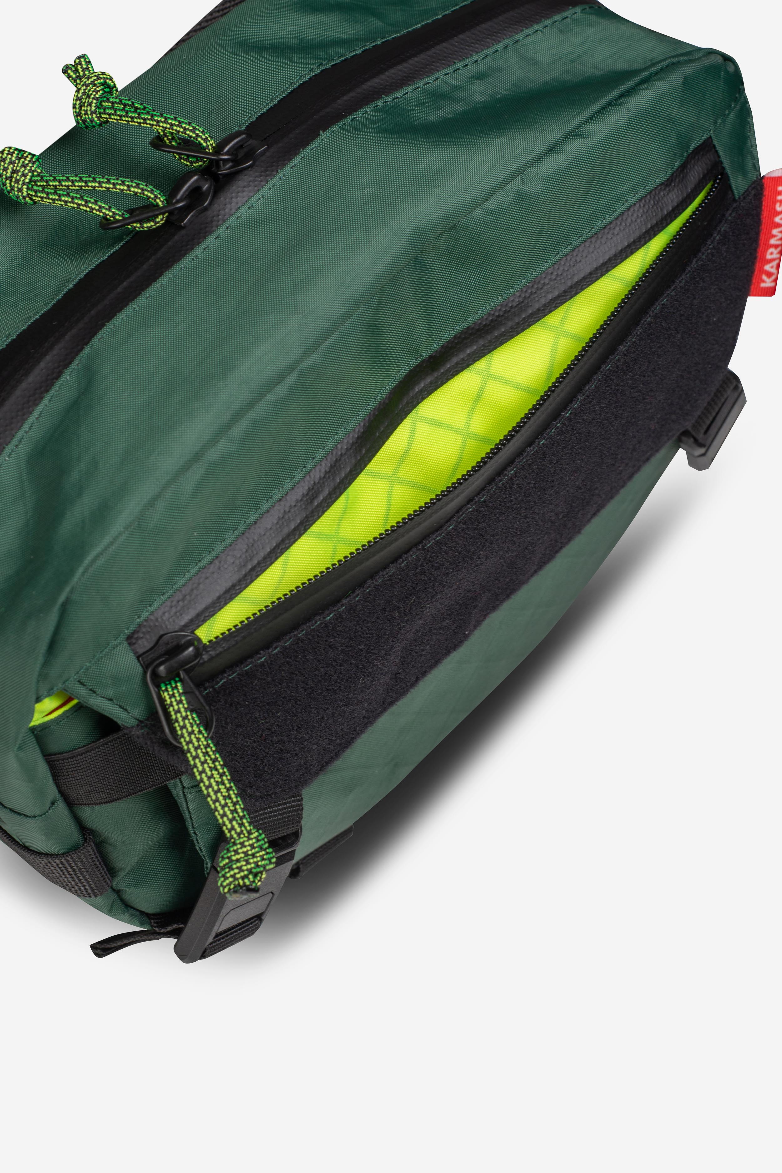 Big Flat Camera Bag – Compact Crossbody Camera Bag | Handmade X-Pac Shoulder Bag with Detachable Strap