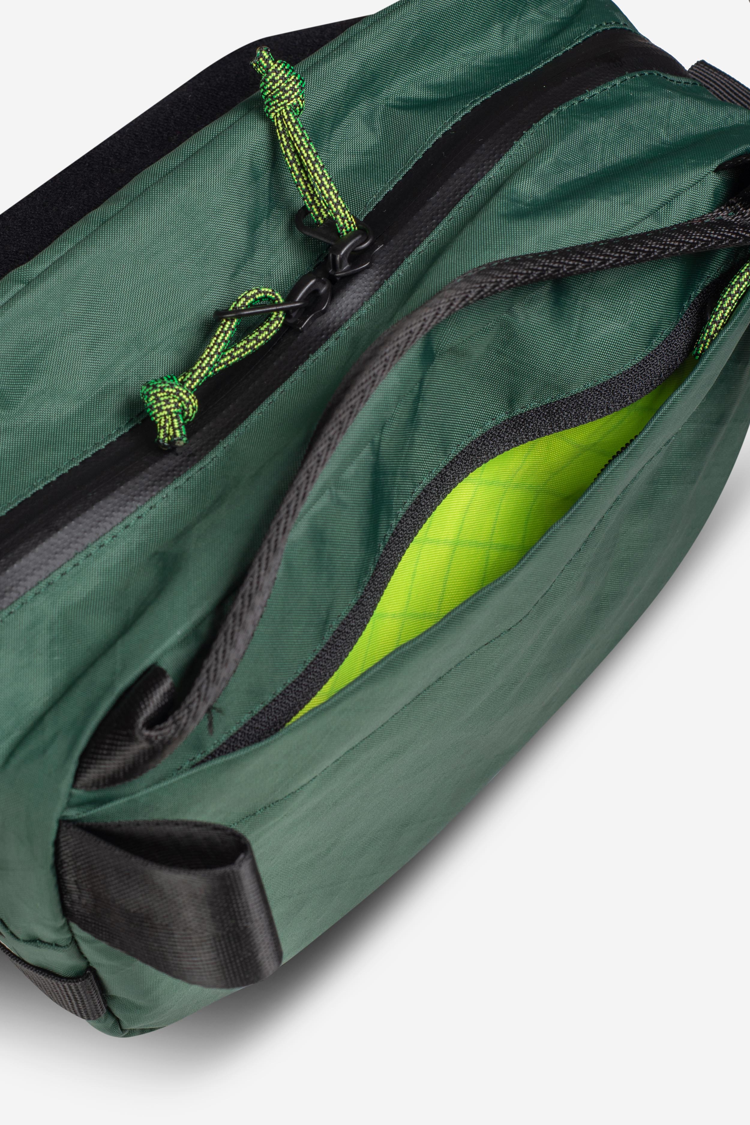 Big Flat Camera Bag – Compact Crossbody Camera Bag | Handmade X-Pac Shoulder Bag with Detachable Strap