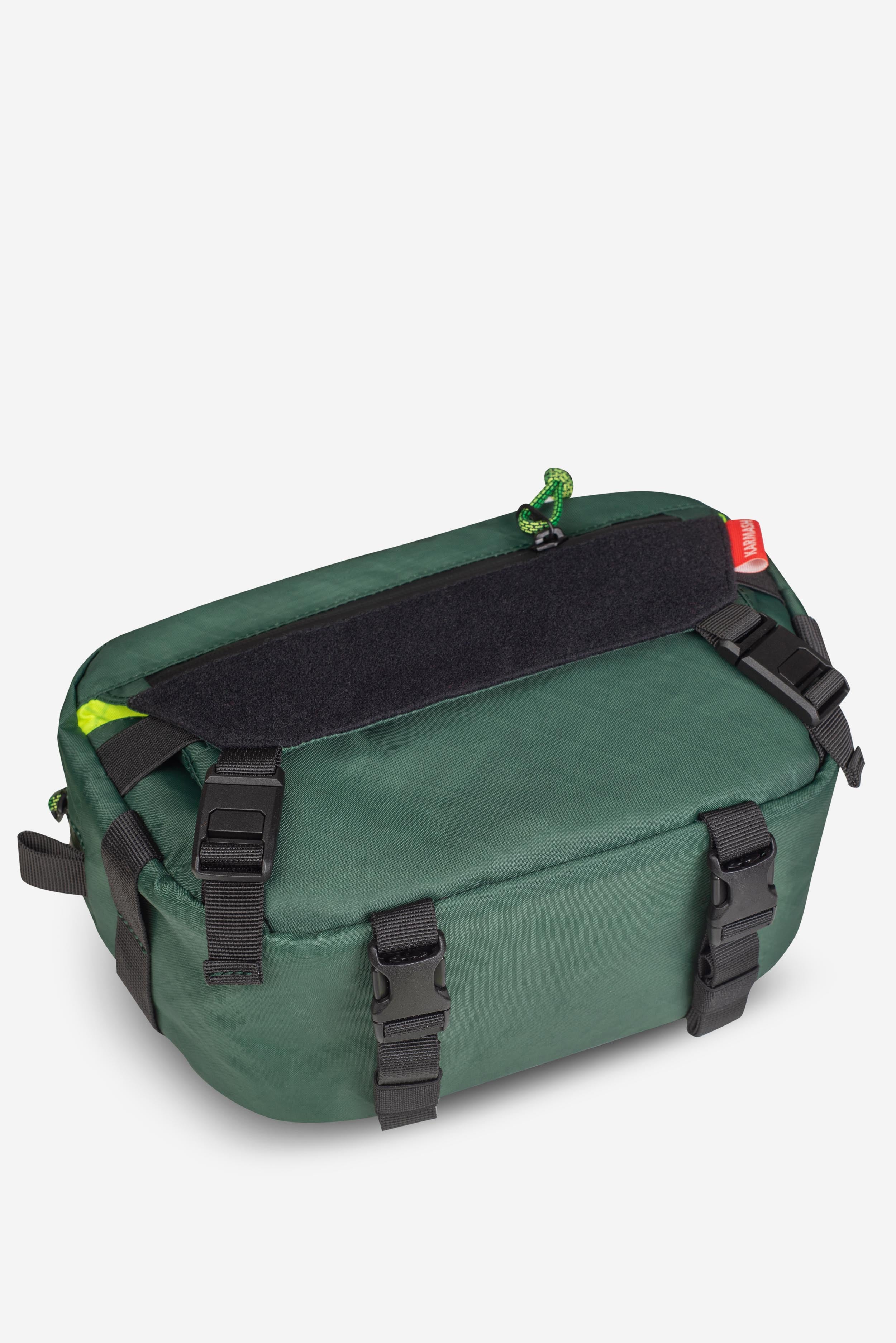 Big Flat Camera Bag – Compact Crossbody Camera Bag | Handmade X-Pac Shoulder Bag with Detachable Strap