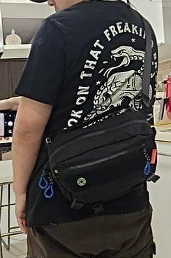 Big Flat Camera Bag – Compact Crossbody Camera Bag | Handmade X-Pac Shoulder Bag with Detachable Strap