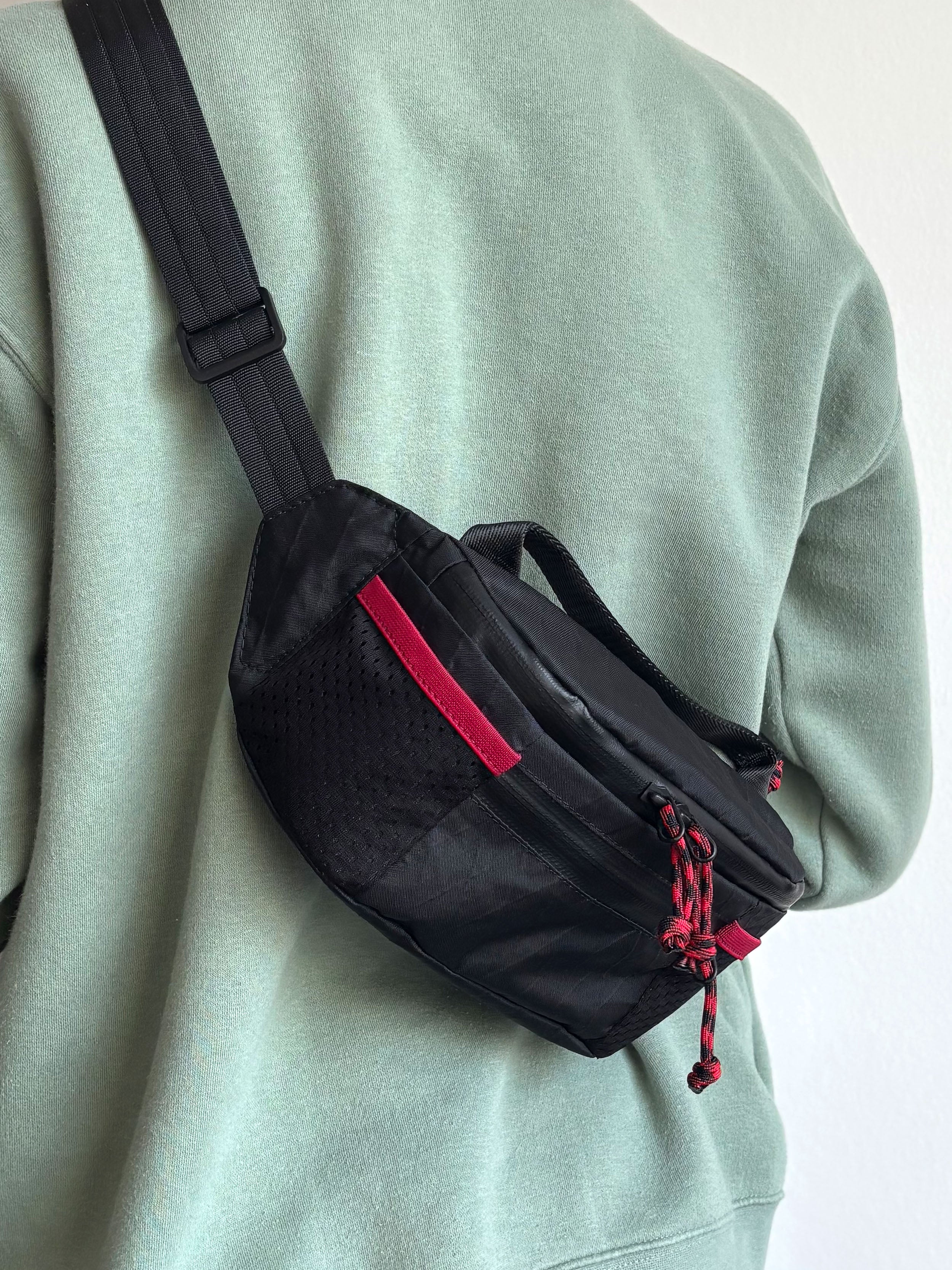 Waist bag. Karmash CWB M Black/Lemon