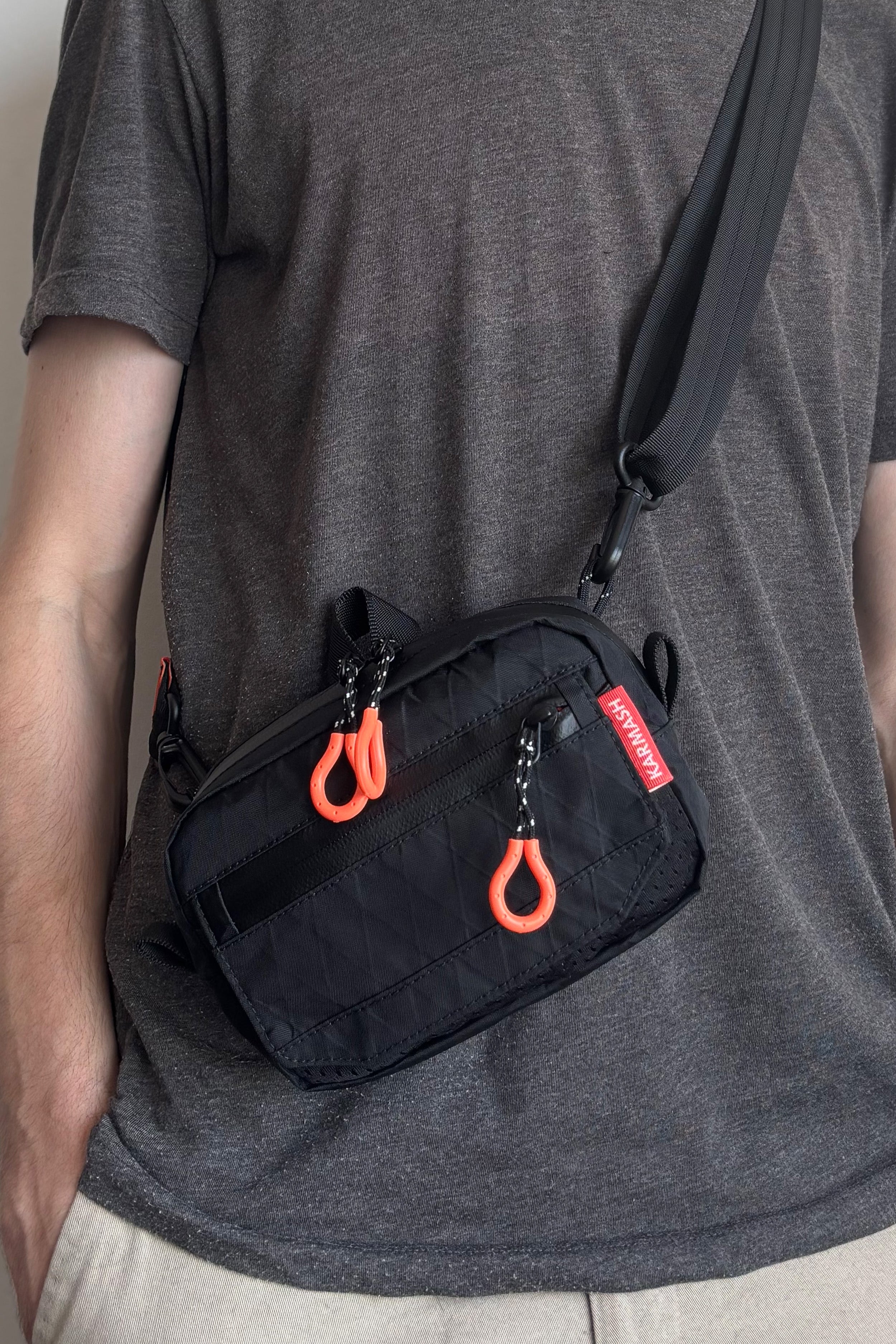 Karmash city mini bag. Handmade Waist Bag – Durable and Waterproof Ecopak Сrossbody Pack. Size: 18x12x5 cm.