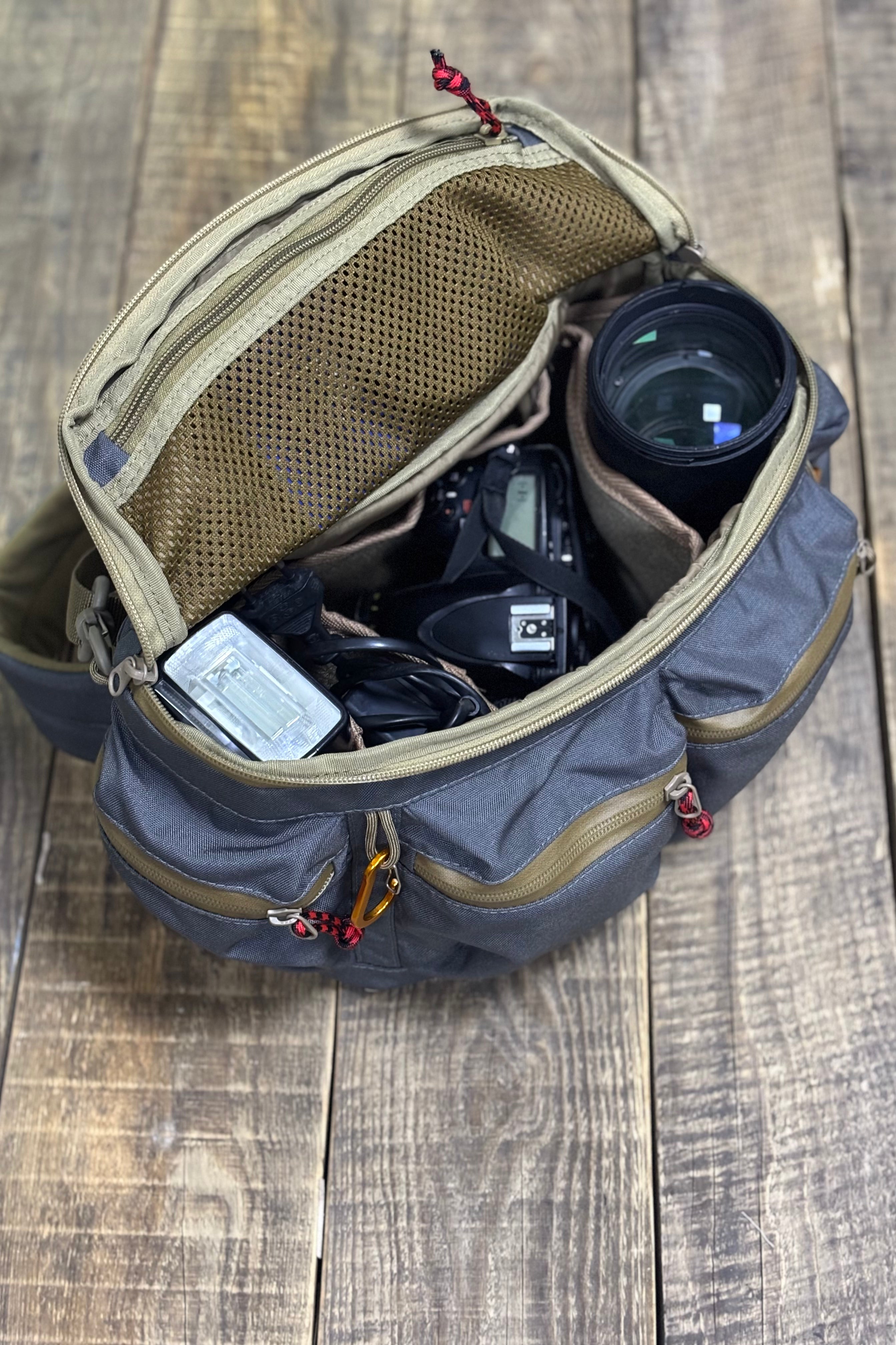 Karmash DP-4AP Camera Bag | Cordura 500D | Fits DSLR or Mirrorless + Lenses & Flash | Waterproof Zippers