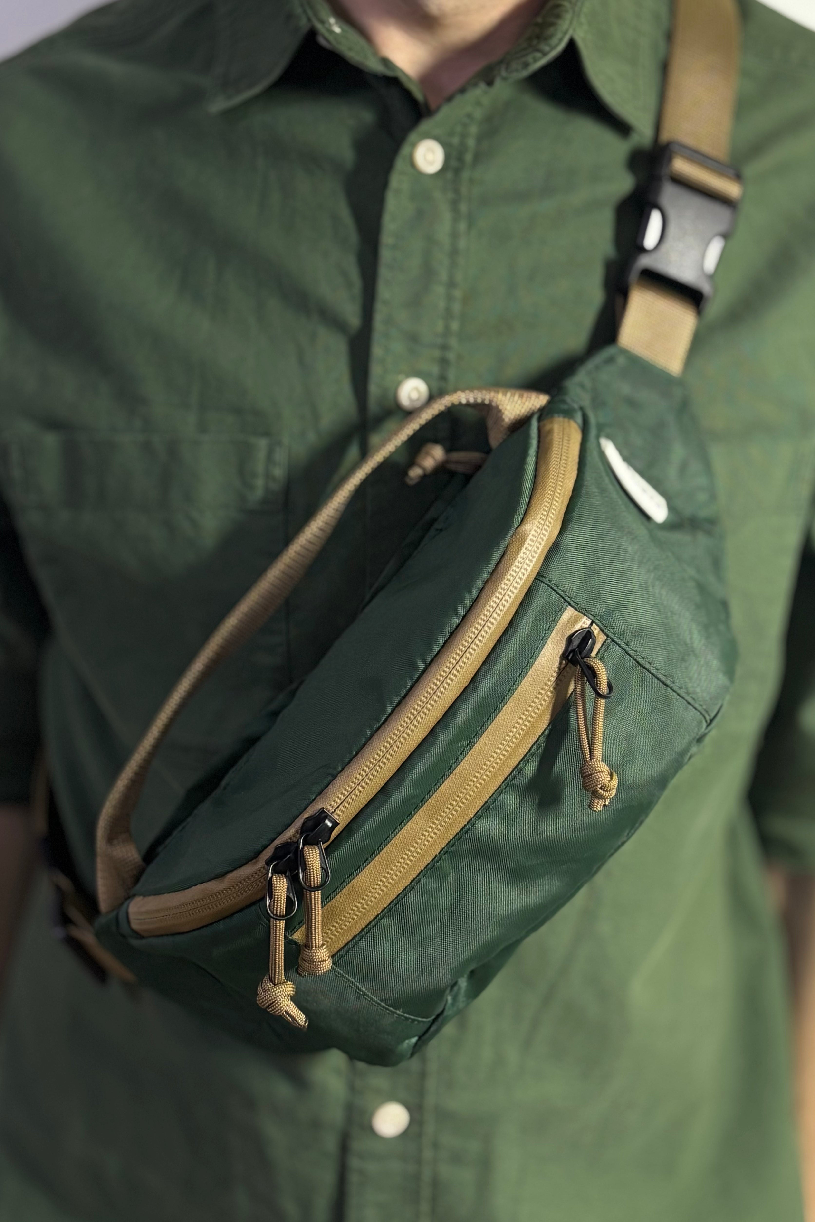 Waist bag. Karmash CWB M Ecopak GreenMountain/Coyote