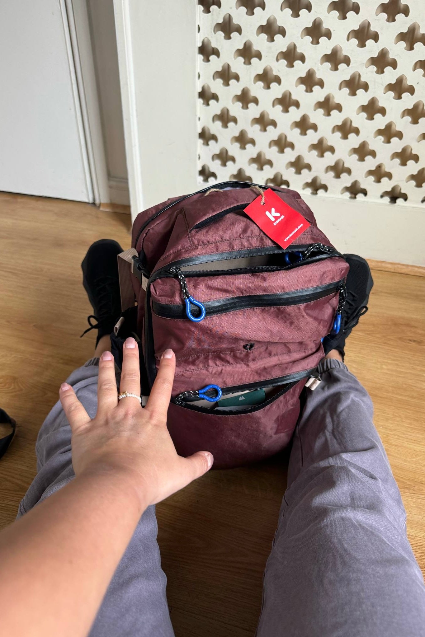 Karmash Cabin Comlete. Travel Backpack Cabin Size 43×25×20 cm | Lightweight Ecopack | 360 degree Opening | Laptop Pocket | Water-Resistant